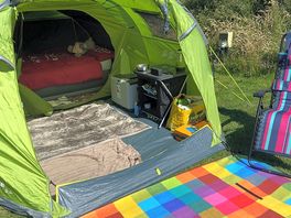 Flat pitch great for tents