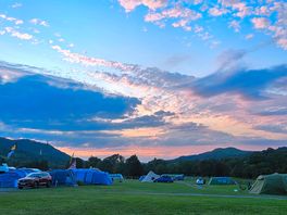 Gorgeous sunset down the valley