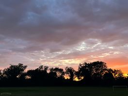 Sunsetting behind the far field