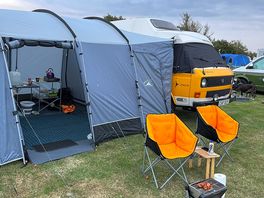 Captain bob the vw t25 sited happily