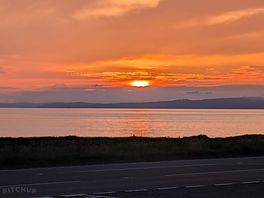 Sunset at turnberry, airshire, scotland