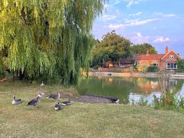 Peaceful lakeside pitch.