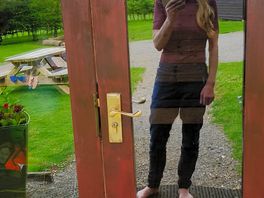 Reflection in the pod doorway