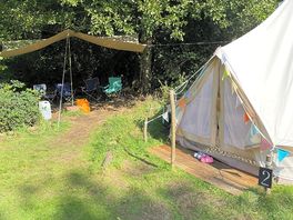 Tent and seating area