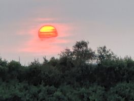 Sun going down over bisson arcachon