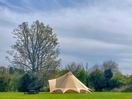 Bell tent exterior