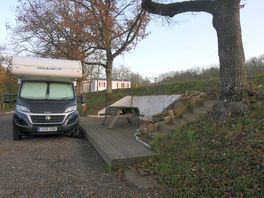 The pitch with added decking area
