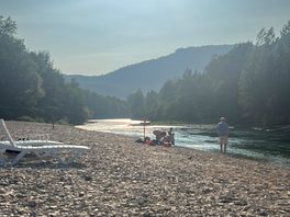 River beach