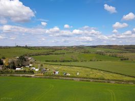 Ariel view of Springfields Countryside Caravan and camping taken April 2021