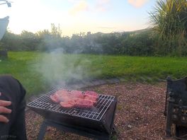Another view of the bbq area put to good use.