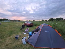 Plenty of space, and a beautiful view, birds singing and people laughing.