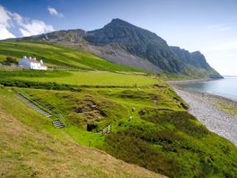 Wales coast path at trefor