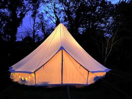 Our tent at dusk
