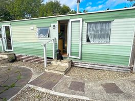 Kirrie enjoying our first caravan holiday