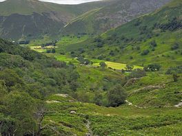 View down to the camp site from near by hiking trail