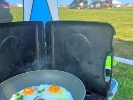 Breakfast at camping