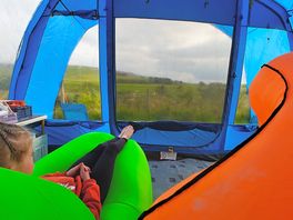 A great view for our tent