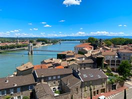 Tournon sur rhône from museum chateau roof terrace