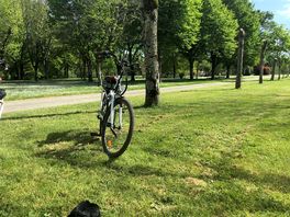 A short distance from the lake