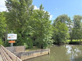 Entrance over bridge