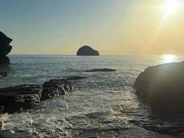 An evening at trebarwith strand