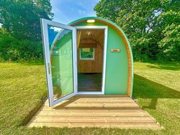 Camping pod exterior