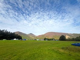 View from the tent in the adults only field