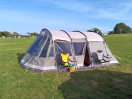 Plenty of space around the tent.