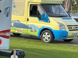 Ice cream van visited the site