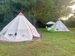Reality of the tents very basic not quite like the pictures