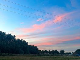 Pink skies at sunset