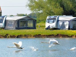 Pitches with lakeside views