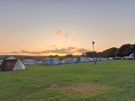 Sunset over the campsite.