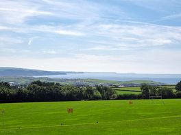 On our first night , pic taken from the grass pitches at the top overlooking the sea