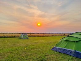 Grass tent pitches