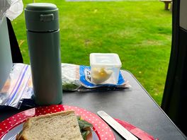 What a view for lunch.