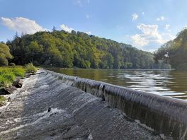 The nearby river is good to cool off in.