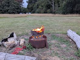 Each pitch has a firepit, which is a great touch.