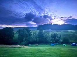 Site at dusk