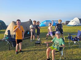 Tent up
