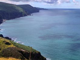 Der blick vom coastel patch richtung south dean