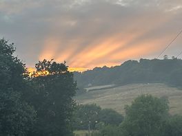 Sunset from the pitch