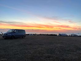 Sunset over the sea