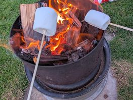 Personal campfire for marshmallows