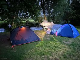 Camping by the stream