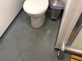 Flooded toilet