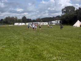View of the camping area