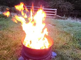 Fires allowed on site