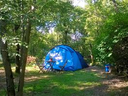 Snug in the tent