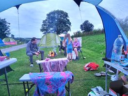 Chilling with a cuppa tea by the fire